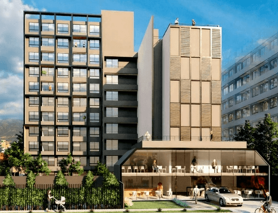 Edificio en Independencia con departamneto con entrega inmediata metro cercano