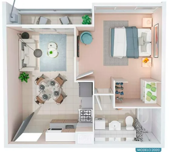 Departamento 2db 33 m2 con entrega inmediata bono pie