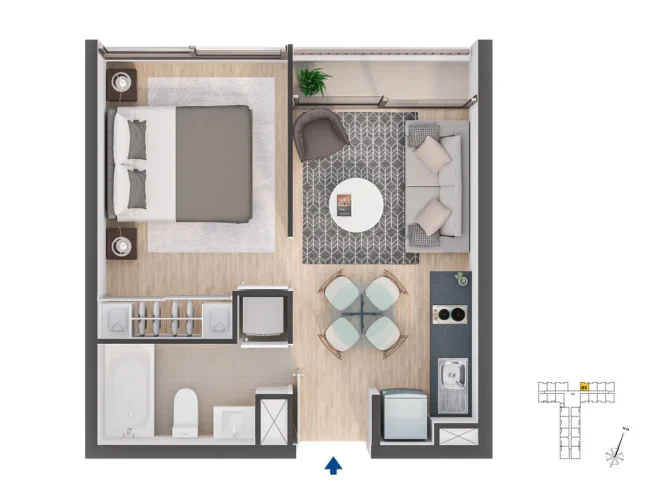 Departamento en Cerrillos 1D1B 31,89 m2 entrega inmediata bono pie y tasa rebajada