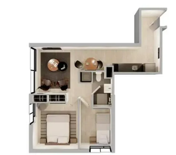 Planta 2D1B 48 m2 entrega inmediata, venta con bin o pie