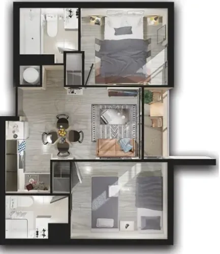Departamento 2d2b 48 m2 entrega inmediata venta con bono pie 20%