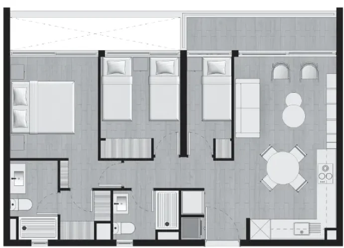 Departamento 3D2B en Ñuñoa venta con bono pie vende Tcpropiedades