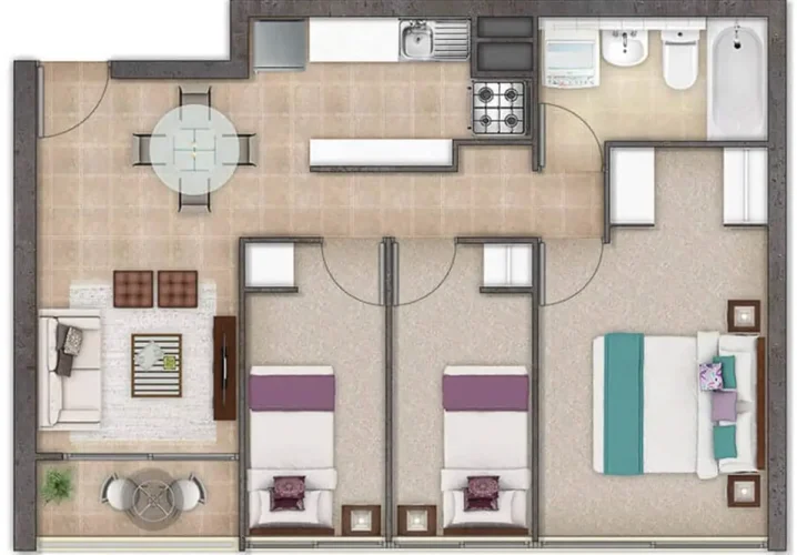Departamento 3d1b 48 m2 entrega inmediata San Miguel venta con Subsidio