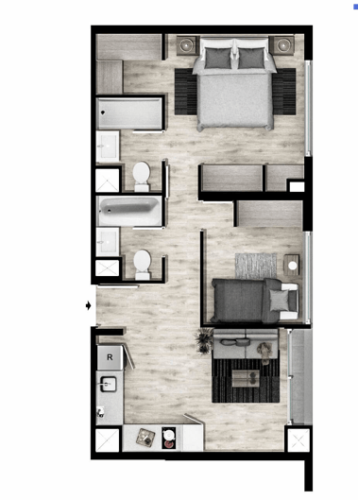 Departamento 2d2b 48 m2 Metro Villa Frei entrega Inmediata ayuda para el pie en 48 cuotas