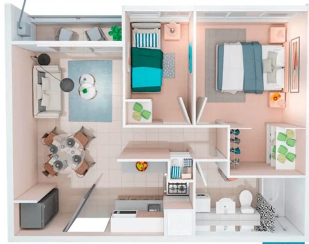 Departamento 2d1b 37 m2 entrega inmediata venta con bono pie en independencia