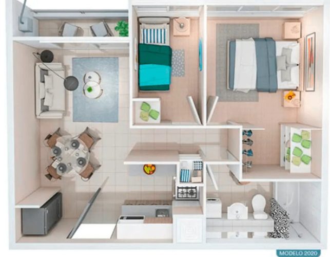 Departamento 37 m2 venta con bono pie en Puerto Montt