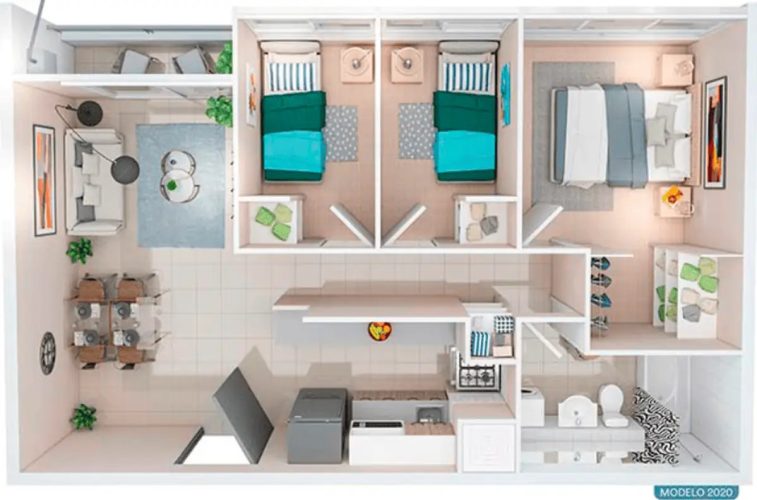 Departamento 3d1b 48 m2 entrega inmediata compra sin tener ahorros