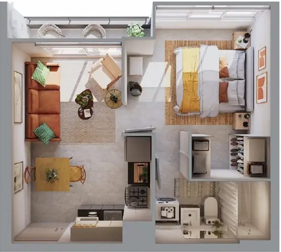 Departamento en Chillan 1d1b 33 m2 entrega Futura paga pie en cuotas y bono pie
