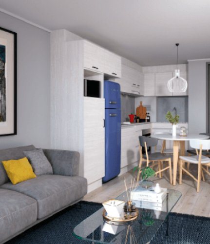 Living comedor departamento venta con ayuda pára el pie