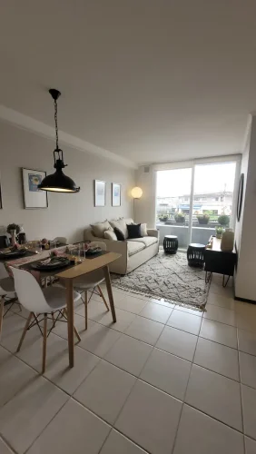 Living comedor departamento lLa Cisterna venta con subsidio Dso1 Tramo III