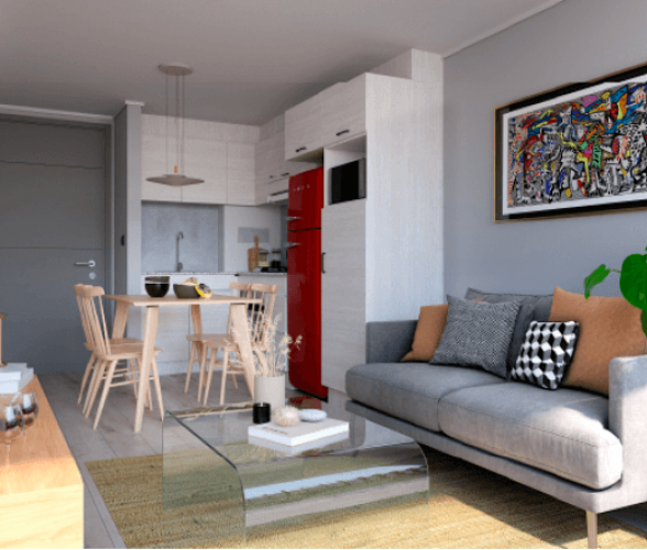 Living comedor entrada venta en Macul con ayuda pra elm pie 10% en 48 cuotas