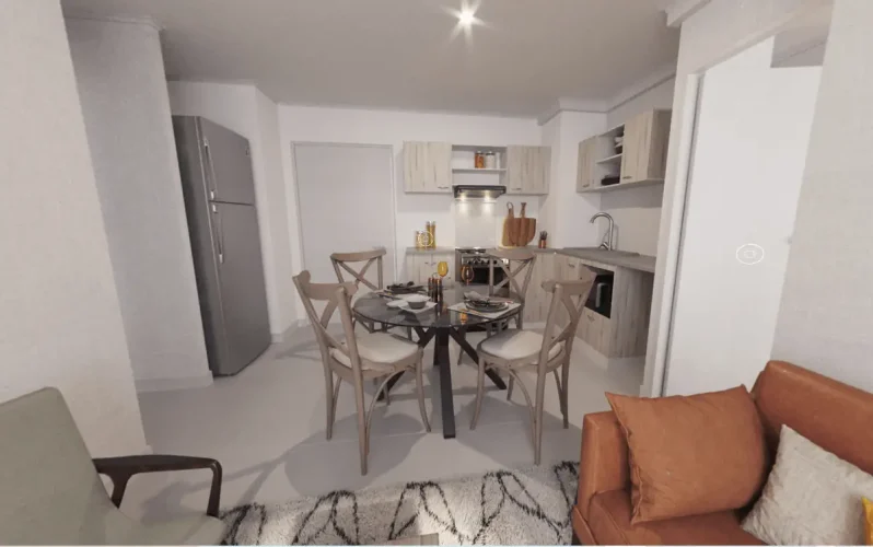 Living comedor y cocina venta con bono pie y tasa rebajada