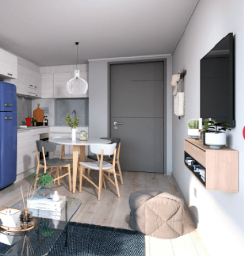 Living comedor entrada entrega Inmediata venta con ayuda para el pie