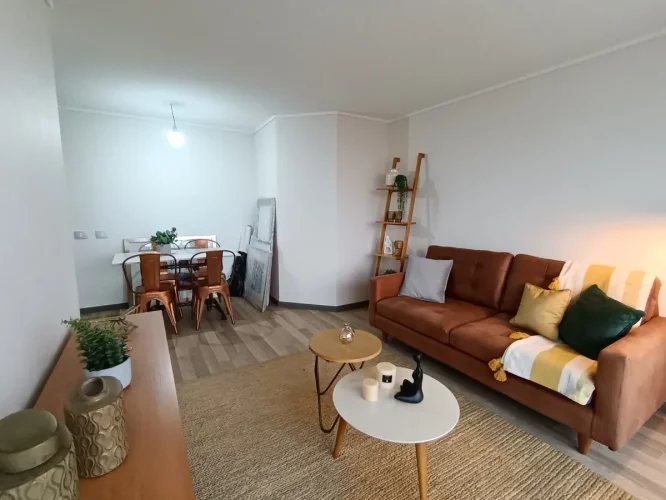 Living comedor venta departamento San Bernardo bono pie