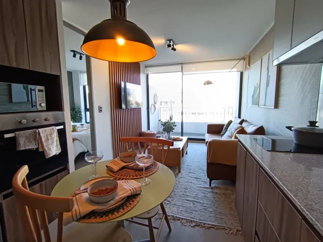 Living comedor vista balcon venta con bono pie Mero Franklin