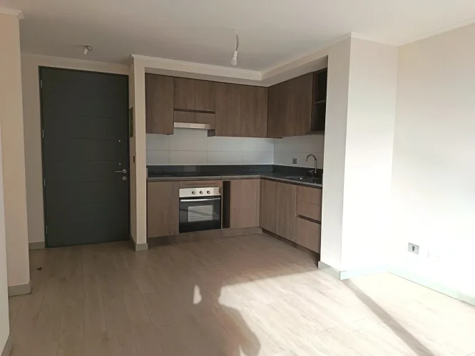 Cocina living comedor vista balcón, venta con bono pie 15 por ciento