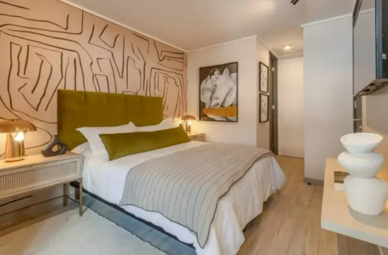 Dormitorio cama 2 plazas, gran espacio.