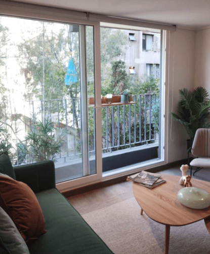 Living comedor balcon Metro Villa Frei entrega Inmediata ayuda para el pie en 48 cuotas