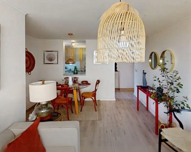 Living comedor con muebles a la medida.