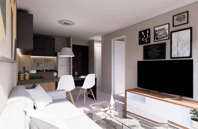 Living comedor departamento en venta Los Angeles