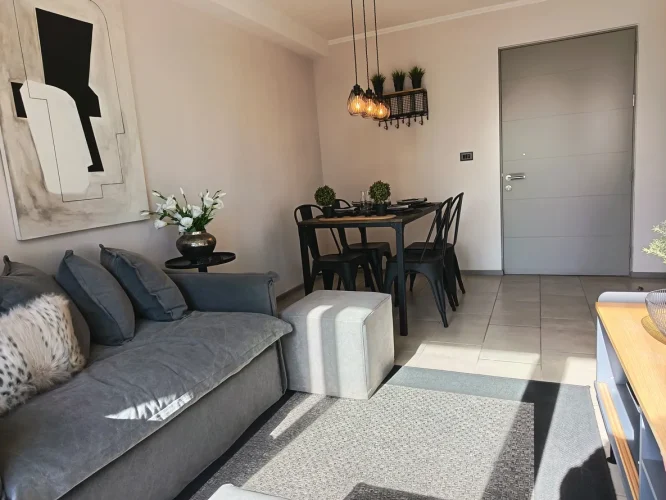 Living comedor entrada departamento