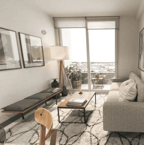Living comedor balcon venta con bono pie en Temuco