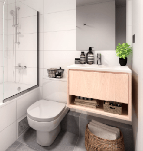Primner baño departamento venta en Macul con ayuda pra el pie 10% en 48 cuotas