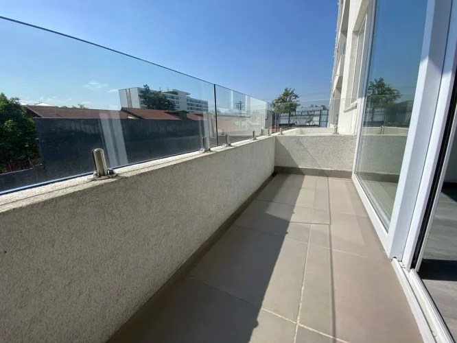 Balcon gran espacio departamento Conchali entrega inmedita bono pie y tasa rebajada