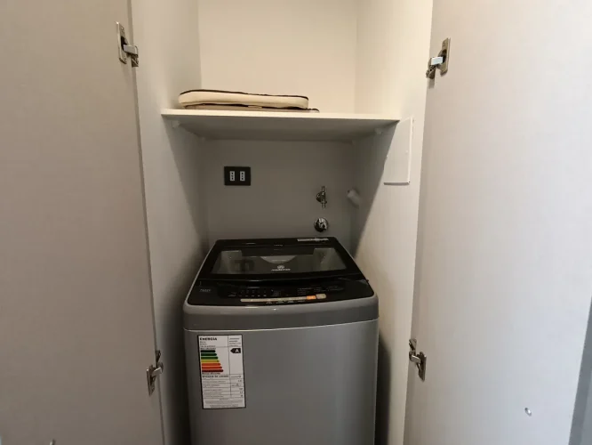 Espacio para lavadora en departamento
