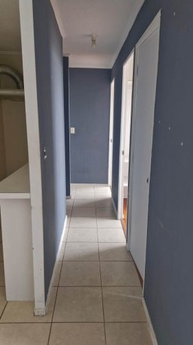 Pasillo divisorio Quinta Normal departamento 3d1b 49 m2 con Sunsidio