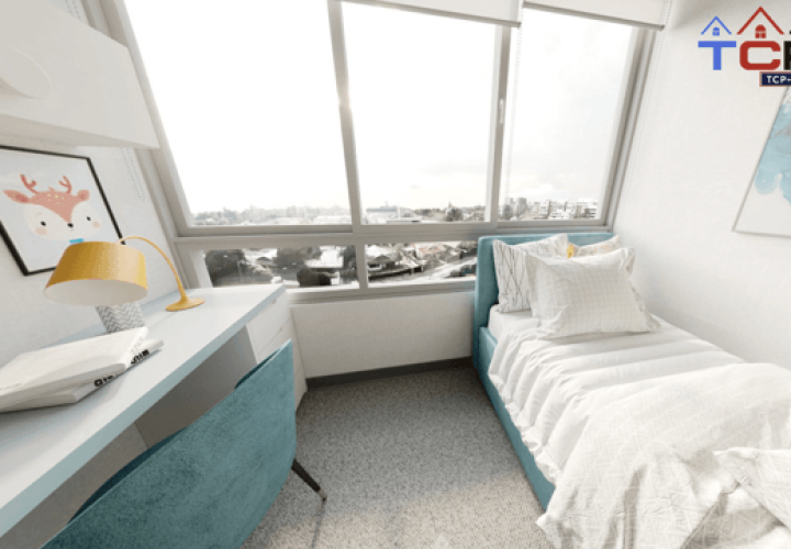 Segundo dormitorio cama 2 palzas venta con bono pie en Temuco