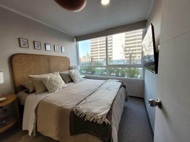 Dormitorio principal cama 2 plazas venta con bonon pie Rancagua