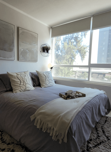 Dormitorio principal venta cama 2 plazas entrega inmediata en Cerrillos venta con bono pie