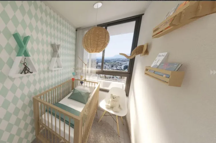 Tercer dormitorio cama un plaza venta con bono pie en ñuñoa