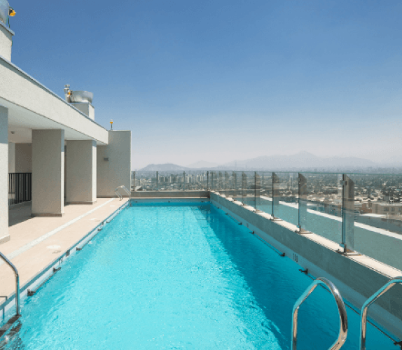 Piscina edificio entrega Inmediata venta con ayuda para el pie