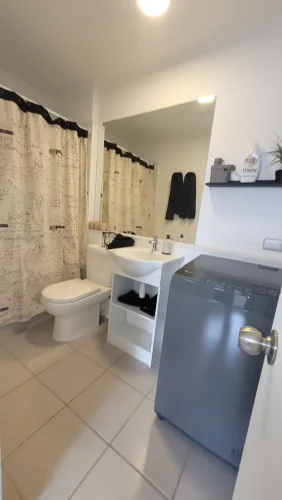 Baño con conexion con lavadora venta con bono pie y tasa rebajada