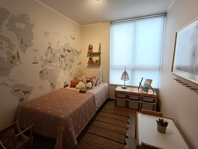Segundo domritorio espacio para 2 camas una plaza Departamento 2 dormitiorio 1 baño entrega inmediata venta con bono pie