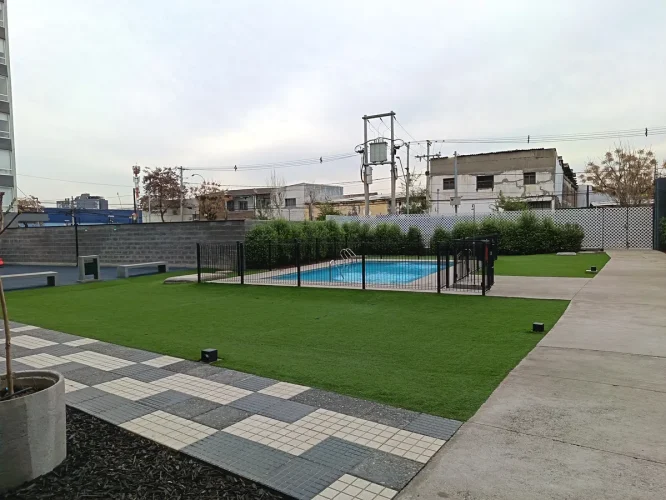 Piscina departamento Quinta Normal venta con bono pie