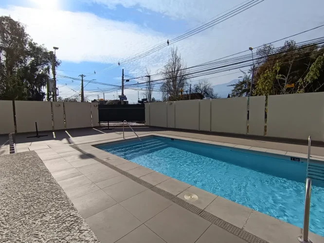 Piscina en edificio primer piso venta con bono pie 15 por ciento