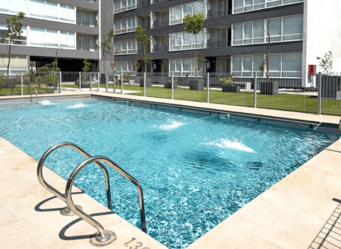 Piscina en proyecto venta con bono opie en Rancagua